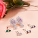 Opal Touch - Rhodium Plated 5 Color Changeable Earrings - Earrings