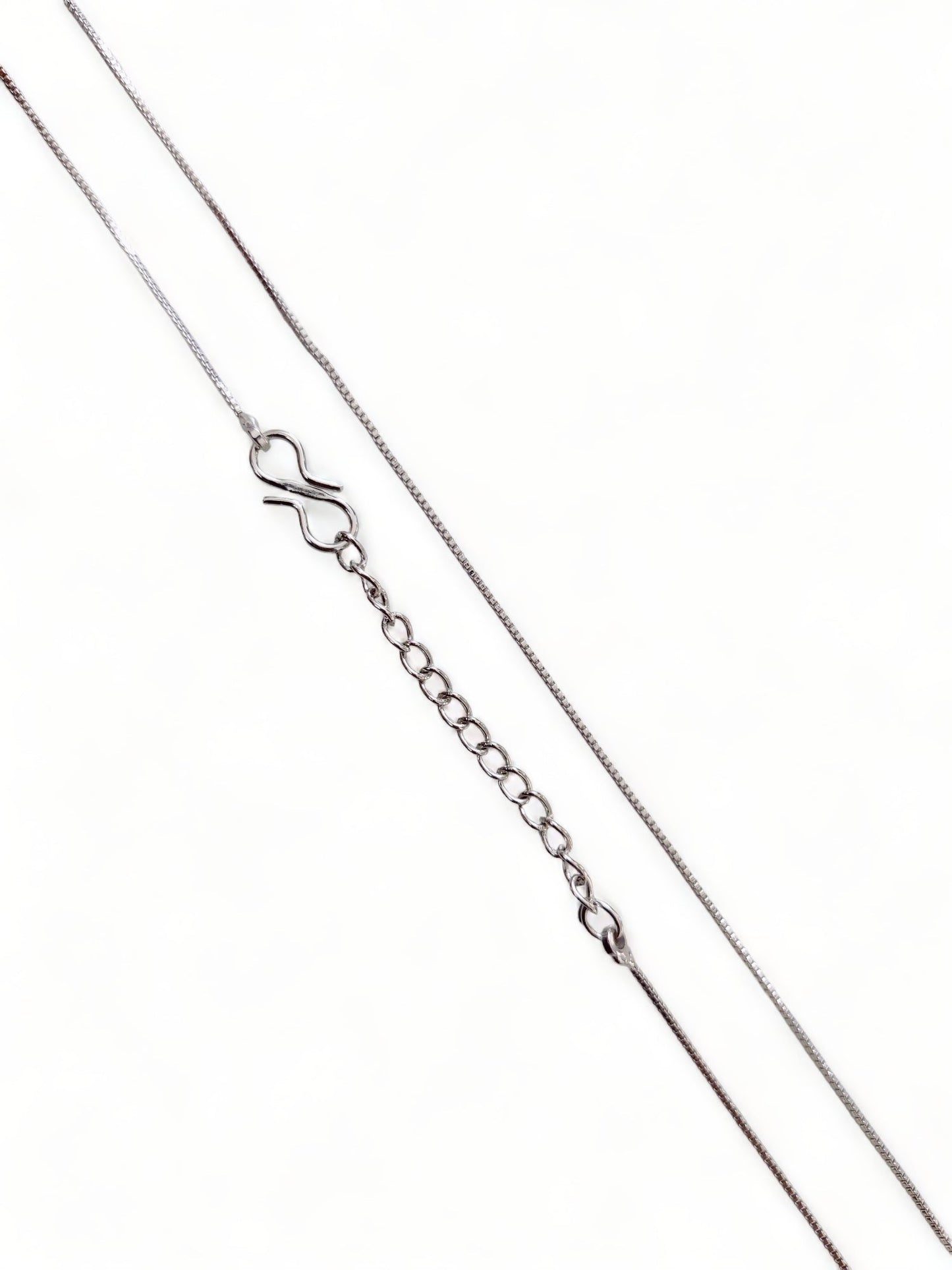 Opal Touch - Rhodium Plated Box Chain - Chain
