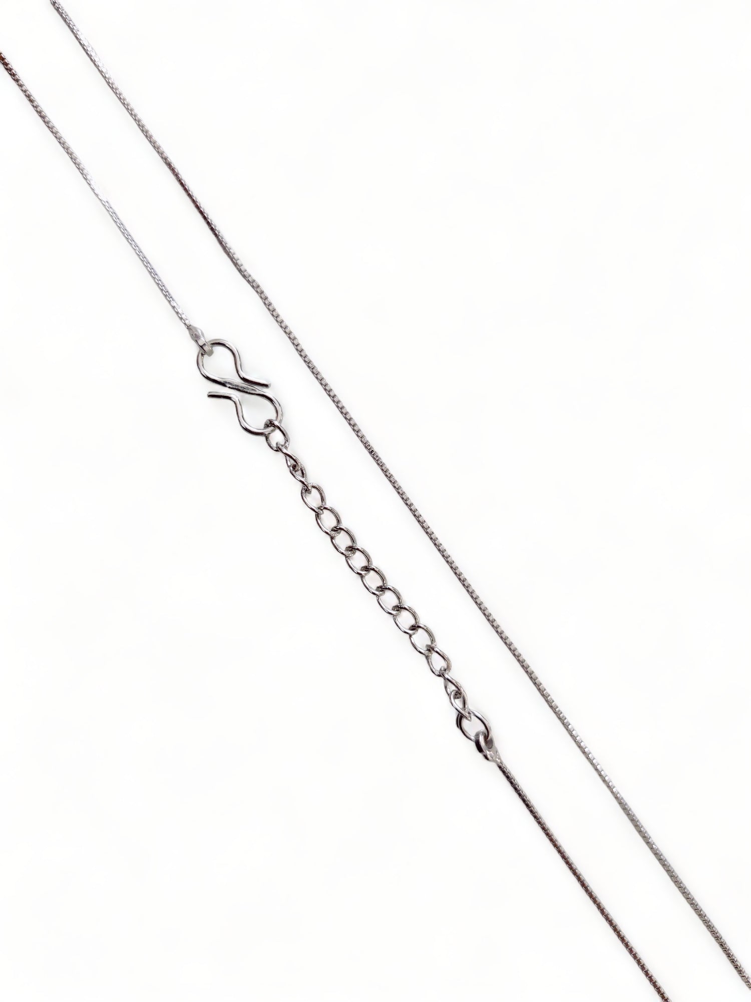 Opal Touch - Rhodium Plated Box Chain - Chain