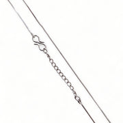 Opal Touch - Rhodium Plated Box Chain - Chain