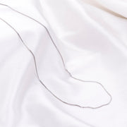 Opal Touch - Rhodium Plated Box Chain - Chain