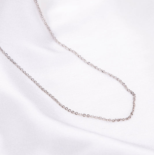 Opal Touch - Rhodium Plated Cabel Chain - Chain