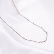 Opal Touch - Rhodium Plated Cabel Chain - Chain