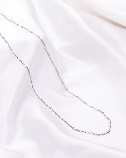 Opal Touch - Rhodium Plated Cabel Chain - Chain