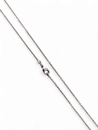 Opal Touch - Rhodium Plated Cabel Chain - Chain