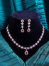 Rhodium Plated Crystal Zircon Jewelry Set - Opal Touch