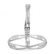 Rhodium Plated CZ Diamond Geometric Square Pattern Bangles (Pack of 2) - Opal Touch