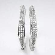 Rhodium Plated CZ Diamond Studded Bangles (Pack of 2) - Opal Touch