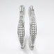 Rhodium Plated CZ Diamond Studded Bangles (Pack of 2) - Opal Touch