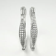 Rhodium Plated CZ Diamond Studded Bangles (Pack of 2) - Opal Touch