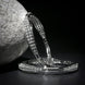 Rhodium Plated CZ Diamond Studded Bangles (Pack of 2) - Opal Touch