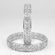 Rhodium Plated Floral CZ Diamond Bangles (Pack of 2) - Opal Touch