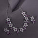 Rhodium Plated Floral Necklace Set - Opal Touch
