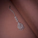 Rhodium Plated Ornate Bloom Traditional Maang Tikka - Opal Touch