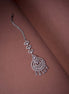 Rhodium Plated Ornate Bloom Traditional Maang Tikka - Opal Touch
