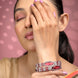 Rhodium Rose Mint Bangles Set (Pack of 2) - Opal Touch