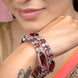 Rhodium Rose Mint Bangles Set (Pack of 2) - Opal Touch