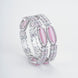 Opal Touch - Rhodium Rose Mint Bangles Set (Pack of 2) - Bangles