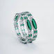 Opal Touch - Rhodium Rose Mint Bangles Set (Pack of 2) - Bangles