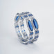 Opal Touch - Rhodium Rose Mint Bangles Set (Pack of 2) - Bangles