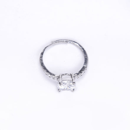 Opal Touch - Rhodium Wedding Band - Rings