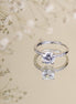 Opal Touch - Rhodium Wedding Band - Rings