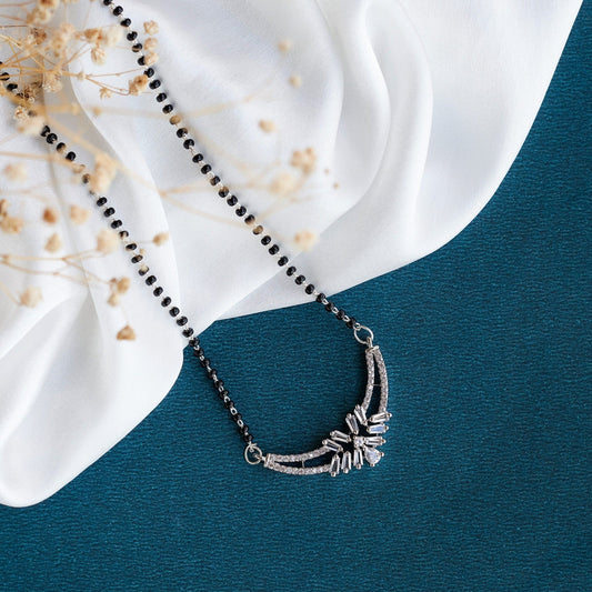 Mangalsutra - Rhodium Whisper Mangalsutra - Opal Touch