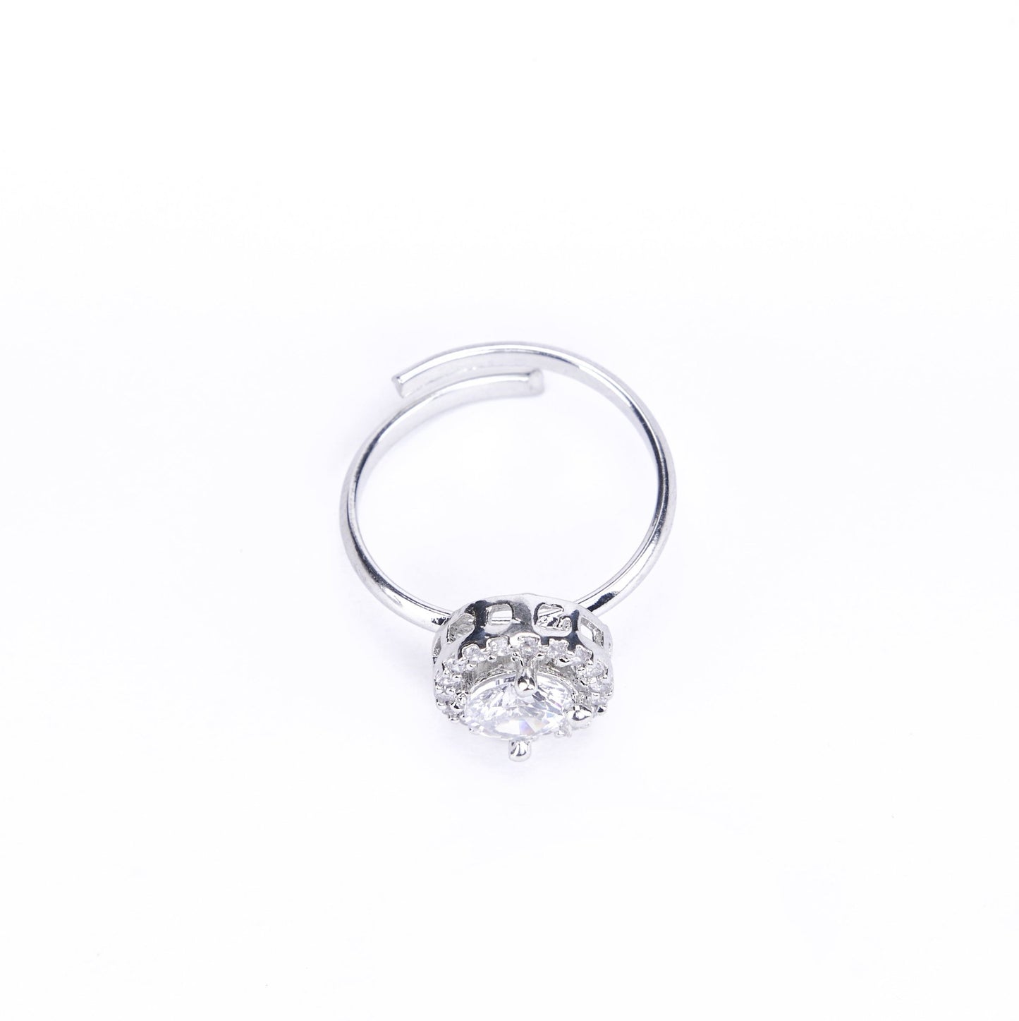 Opal Touch - Rhodium White Band - Rings