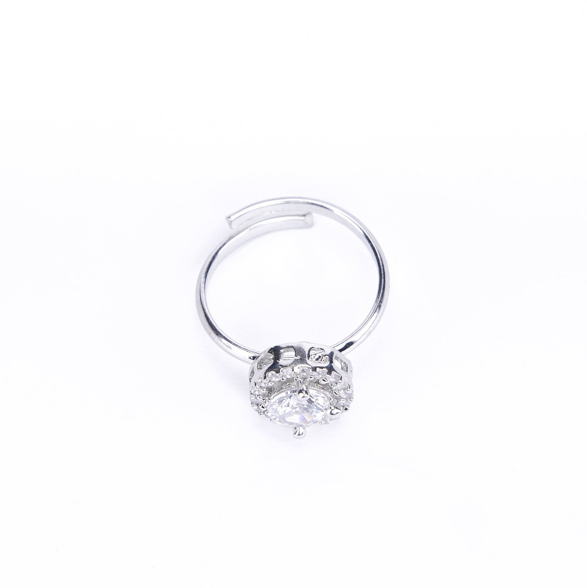 Opal Touch - Rhodium White Band - Rings