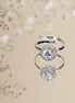 Opal Touch - Rhodium White Band - Rings