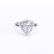 Opal Touch - Rhodium White Cubic Zirconia Ring -