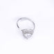 Opal Touch - Rhodium White Cubic Zirconia Ring -