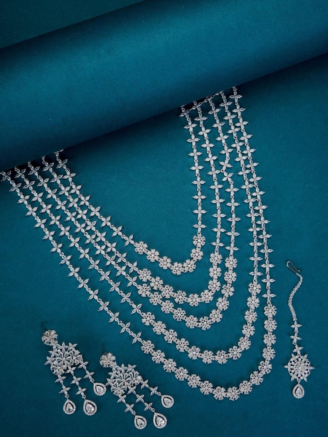 Opal Touch - Rhodium White Elegance Necklace - Necklace