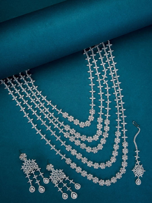 Opal Touch - Rhodium White Elegance Necklace - Necklace