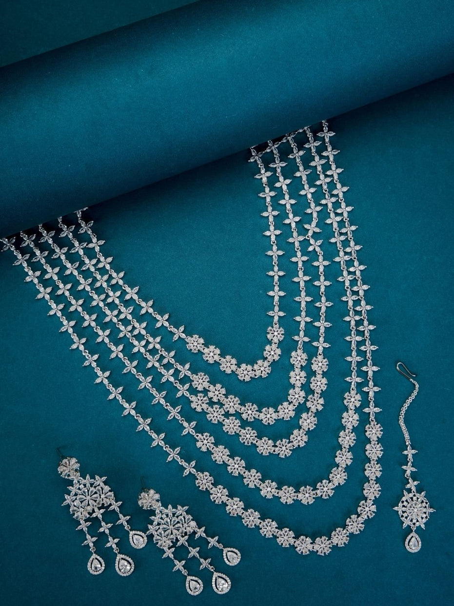 Opal Touch - Rhodium White Elegance Necklace - Necklace