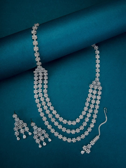 Opal Touch - Rhodium White Pearl Delight Necklace - Necklace