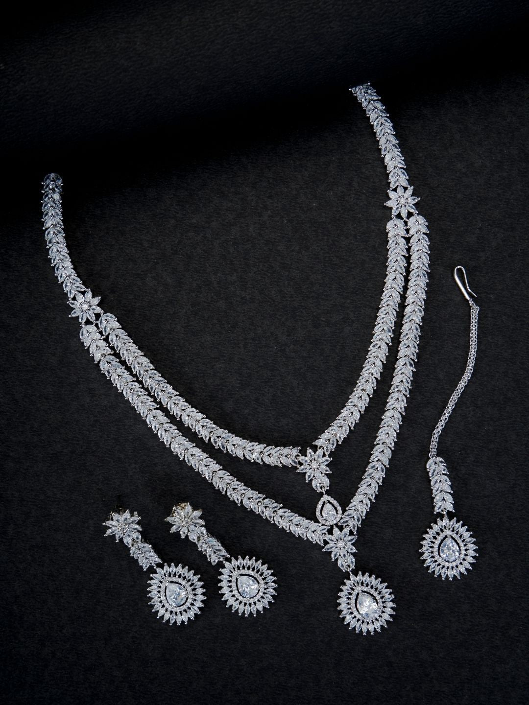 Opal Touch - Rhodium White Pearl Necklace - Necklace