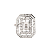 Opal Touch - Rohdium Essence Brass Ring -
