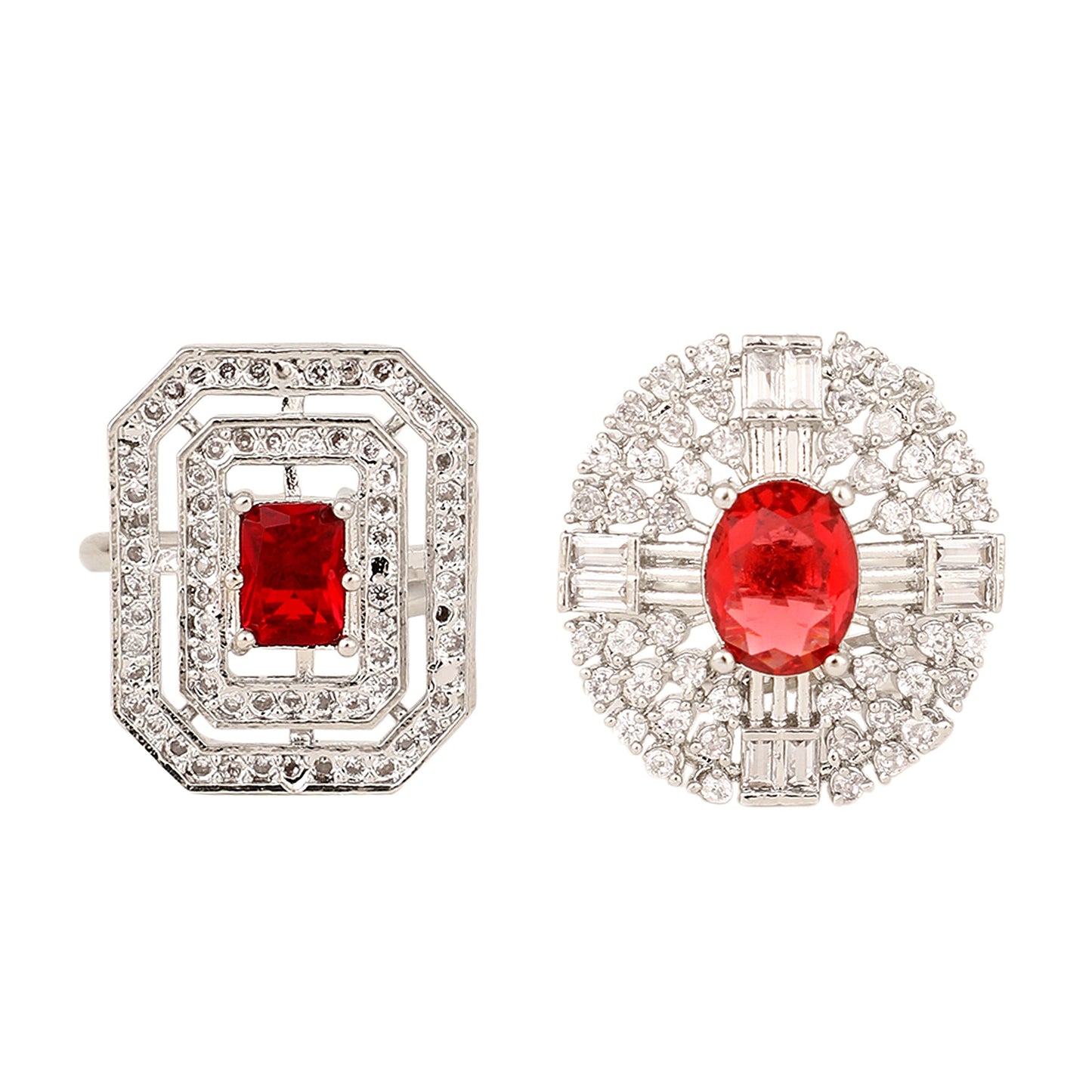 Opal Touch - Rohdium Essence Brass Ring -