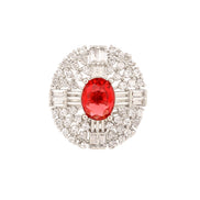 Opal Touch - Rohdium Essence Brass Ring -