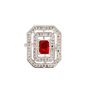 Opal Touch - Rohdium Essence Brass Ring -