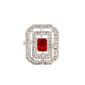 Opal Touch - Rohdium Essence Brass Ring -