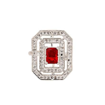 Opal Touch - Rohdium Essence Brass Ring -