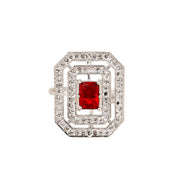 Opal Touch - Rohdium Essence Brass Ring -