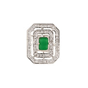 Opal Touch - Rohdium Essence Brass Ring -