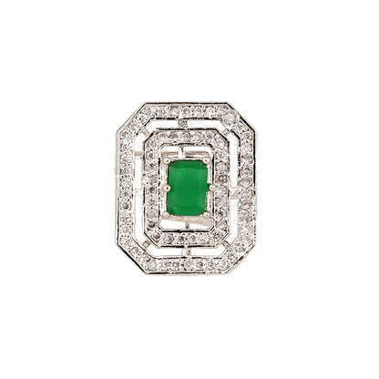 Opal Touch - Rohdium Essence Brass Ring -