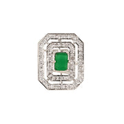 Opal Touch - Rohdium Essence Brass Ring -