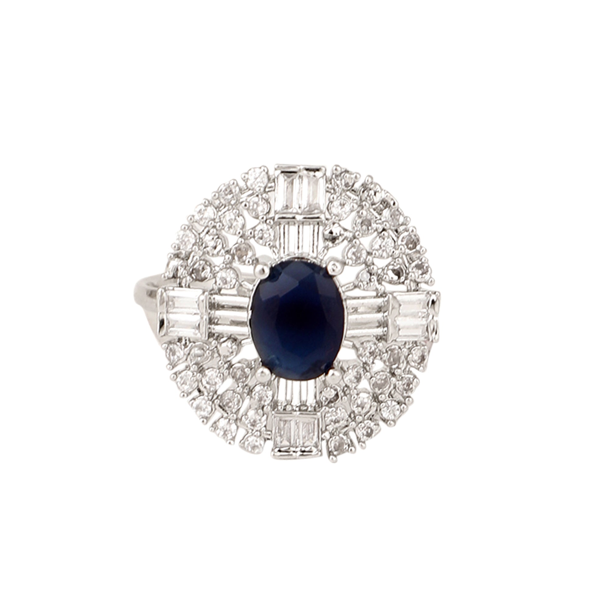Opal Touch - Rohdium Essence Brass Ring -