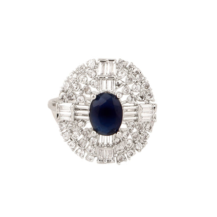 Opal Touch - Rohdium Essence Brass Ring -