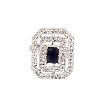 Opal Touch - Rohdium Essence Brass Ring -